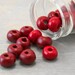 Red Polymer Clay Beads Handmade 6mm Beads - 15 beads