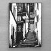Urban Landscape Alleyway Original Ink Drawing ACEO ATC Artist Trading Card