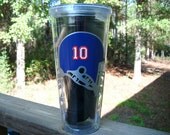 Personalized NY Giants Football 20 Ounce Acrylic Cup