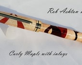 One of kind European style curly maple pen