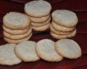 Almond Sable  Homemade Cookies  Shortbread , 24  ,Egg Free