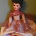 Vintage EEGEE Bride wedding Doll 27" Ball Gown Head sleep eyes gown brown rooted hair shoes earrings shoes