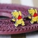 Winnie the Pooh Bear Cuff Links - Honey Pot Tale - Rhinestone Dancing Animal - Cartoon Comic Cufflinks - Men's Gifts - Graduation Wedding