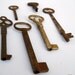 Architectural Salvage Skeleton Keys Six various locks