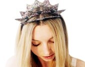 Rainbow Glitter Triple Crown Headband - Range of colours