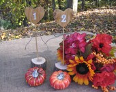 Rustic Wedding Table Numbers Log Slice