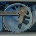 Watercolor Abstract Painting of Train Wheels-Engine or Railroading Art by Diann