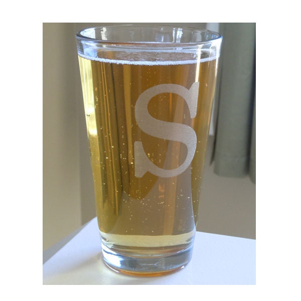 13 Custom Engraved Pint Glasses: Gift for Groomsmen, Birthdays, Graduations and More