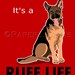 German Shepherd custom dog art print inspirational quote