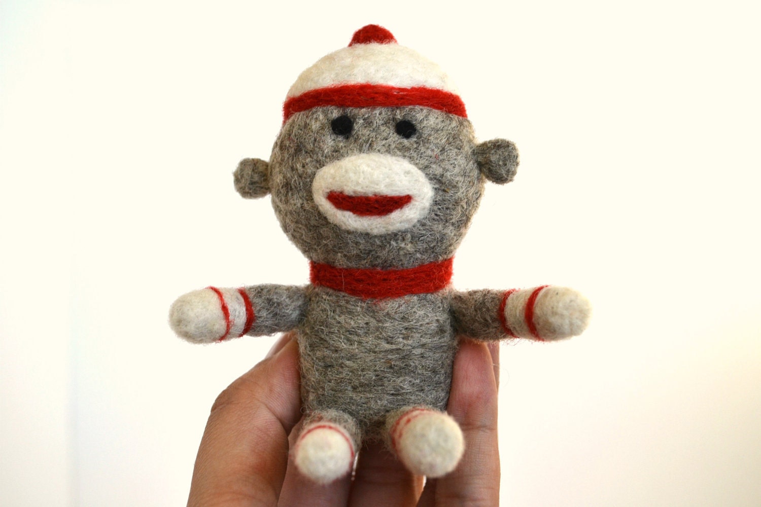 Needle Felted Sock Monkey