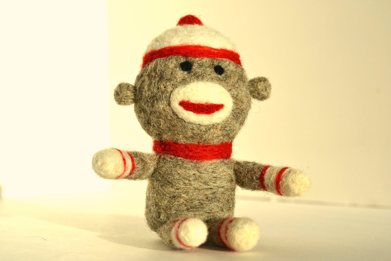 Needle Felted Sock Monkey