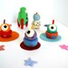 Needle Felted Outer Space Play Set- Natural Toys