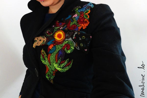 Mega brooch "My Jungle" - MADE TO ORDER