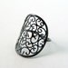 Venetian Ring in Oxidized Sterling SIlver