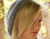 Silver Blue Slouch Hat