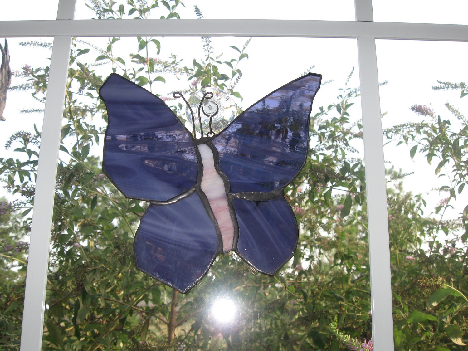 Handmade Stained Glass Butterfly Suncatcher