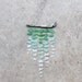 Sea Glass & Driftwood Mobile / Suncatcher - OMBRE - Green, Aquamarine and Clear