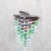 Sea Glass & Driftwood Mobile - Brown, Green, and Clear - Chevron