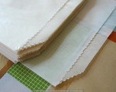 100 Flat Merchandise Bag - White Glassine Bags XL 5 1/2X7 3/4