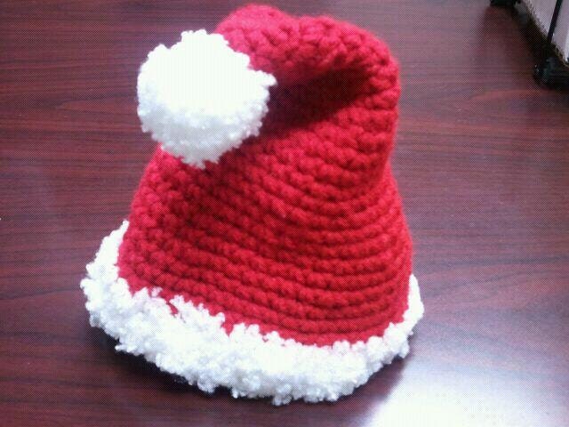 Crocheted Christmas Baby Santa Hat / Celebrate Collection