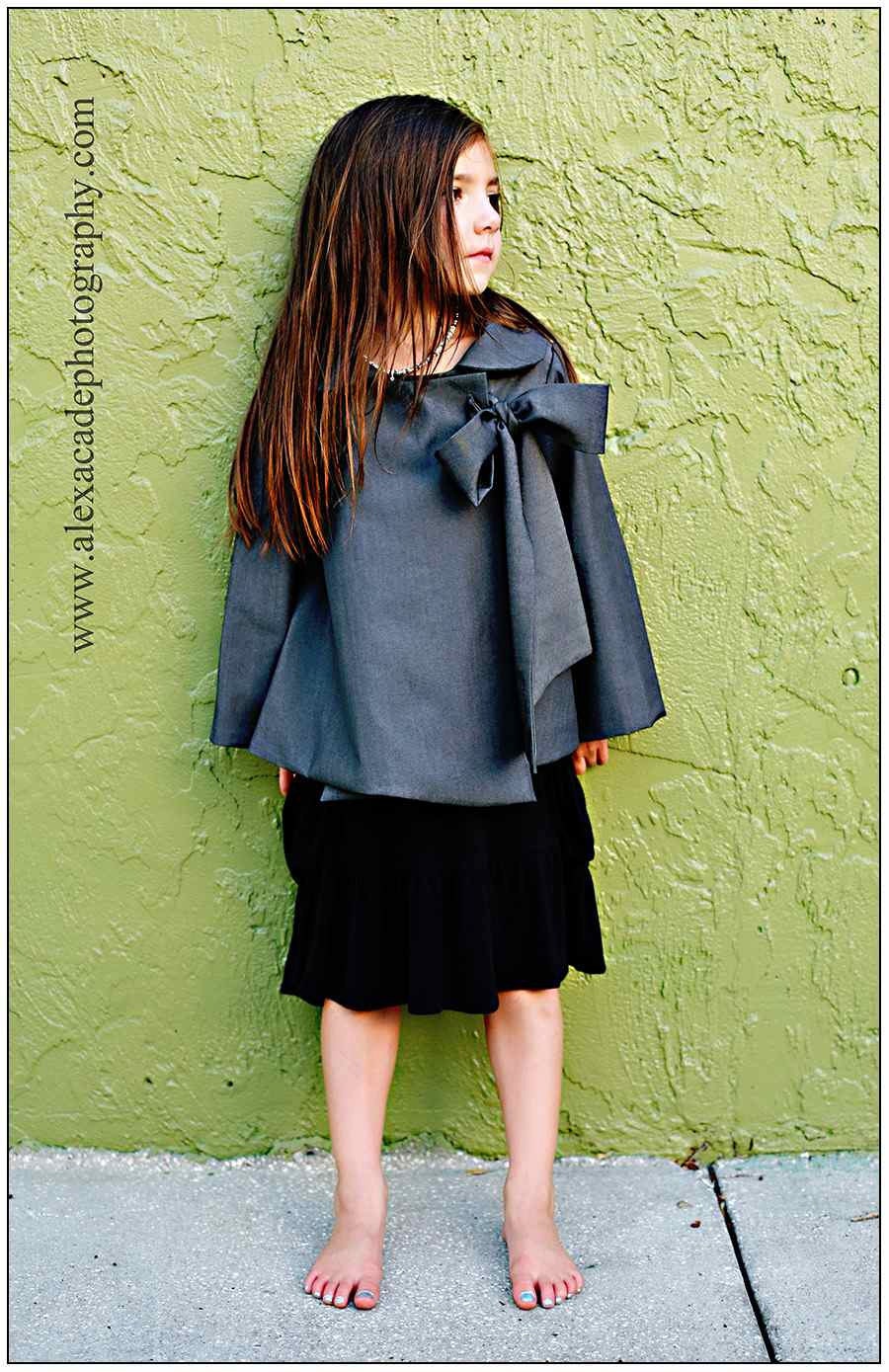 Spring Organic Cotton Cocktail Swing Coat in Green