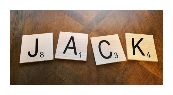 GIANT- Scrabble style wood wall art - choose your own letters