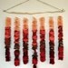 Orange Ombre Fabric Wall Hanging Mobile