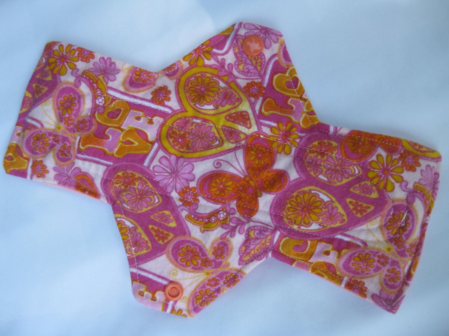 Butterfly Hippe Love Extra Coverage Mama Cloth (Reusable Cloth Menstrual Pad)