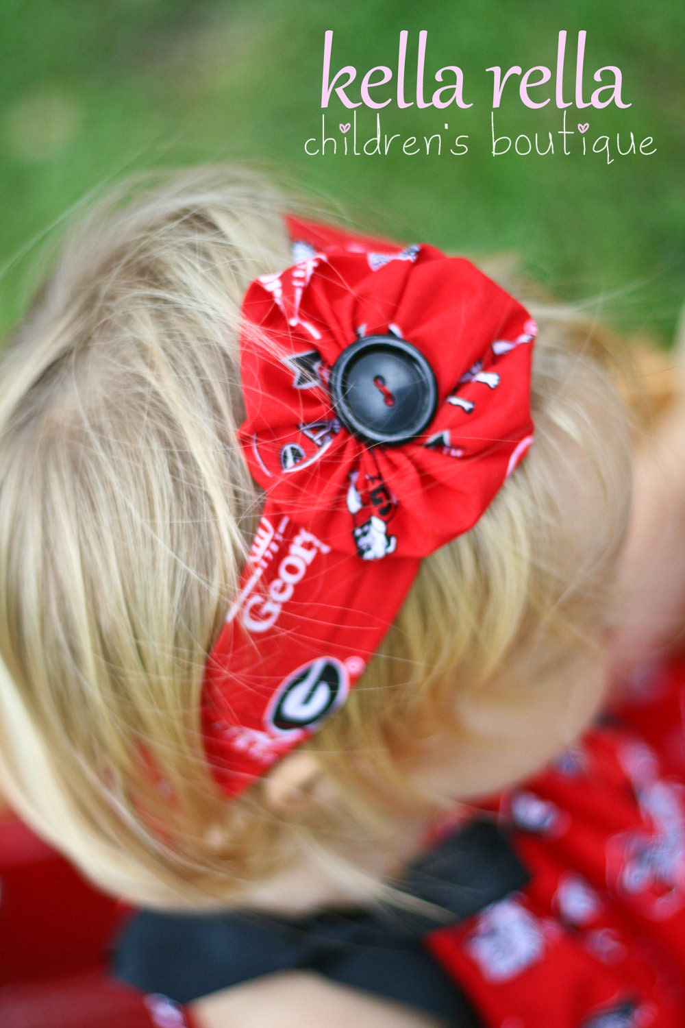 Georgia Bulldogs Girl's Red and Black Headband
