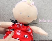 Georgia Bulldogs Doll Dress