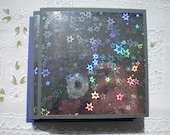 Holographic Star Cards with handmade poochette/petal envelopes, set of 6 - IrishBrigid