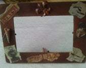 Reduced Mens Gifts, Masculine Wood  Frame,  Wooden Picture Frame, Custom Made for Dad, Son, Masculine frame