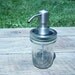 Mason Jar Soap or Lotion Dispenser - 8 ounce size - Bird Head Pump - Free Chalkboard Label