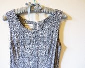Black & White Leopard Vintage Maxi Dress