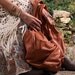Tan Leather Hobo Satchel Tote / extra large in soft nappa leather / Made to order