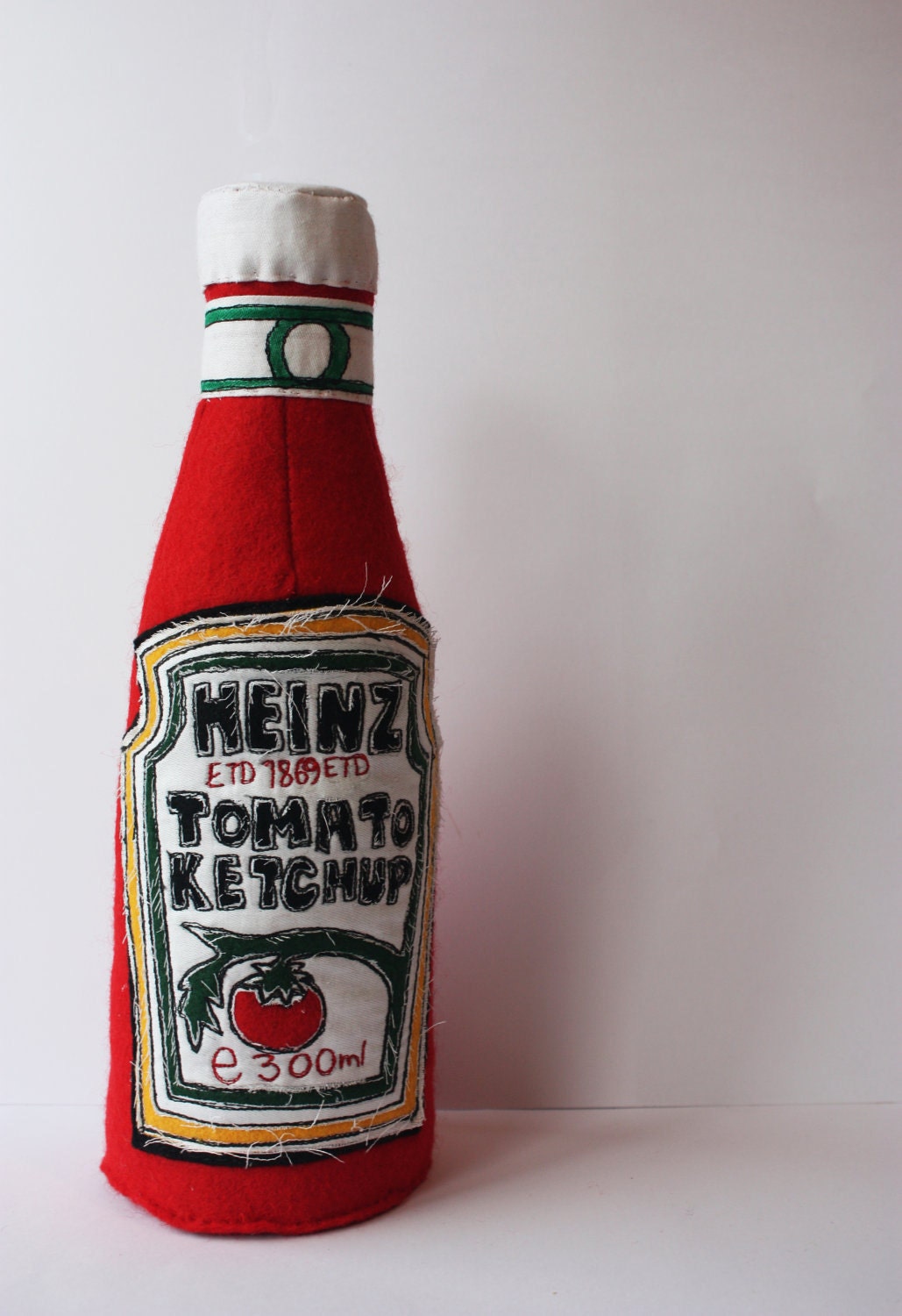 Heinz Tomato Ketchup- Textile Soft Sculpture