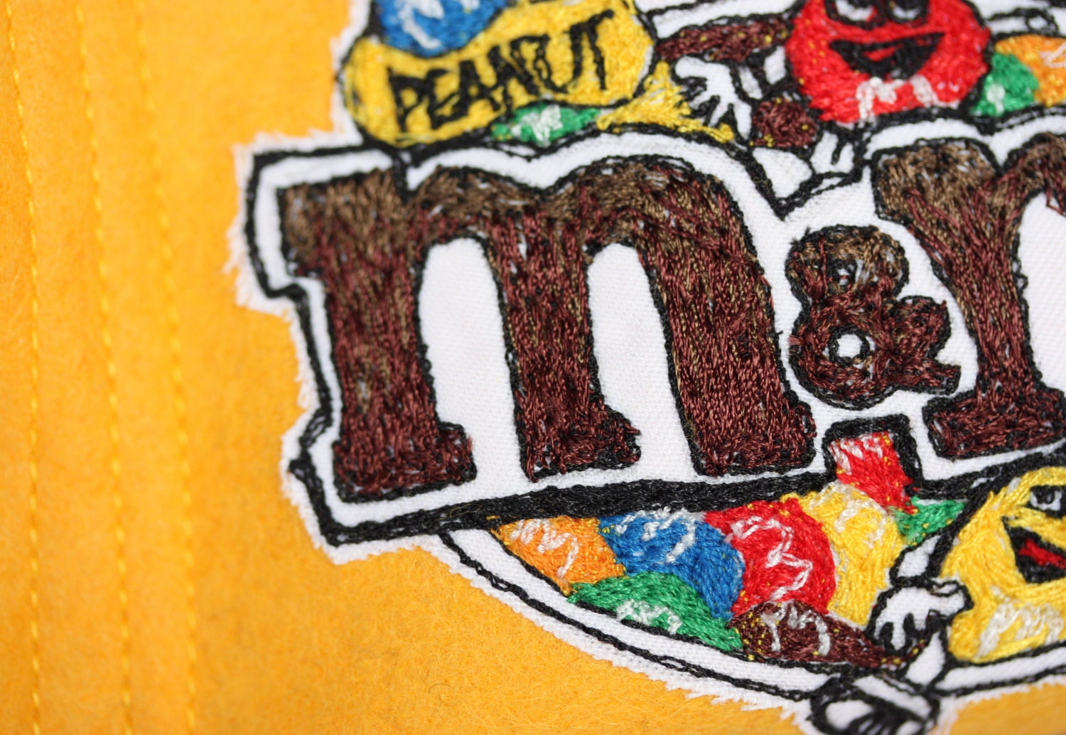Peanut M&M's- Textile Soft Sculpture
