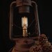 Deconstructed Vintage Rusty Dietz Lantern Lamp