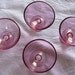 Tiny antique purple glass bowls