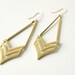 Geometric Earrings : Spring Jewlery - Chevron Drop Earrings