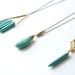 Turquoise Necklace : Wired Turquoise Tear Drop Necklace