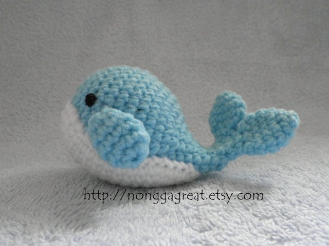PDF Crochet Pattern - Little Whale (Digital Download)