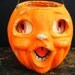 Vintage 1950's Halloween Jack-O-Lantern, made with Pulp Paper Mache