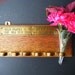 Antique 1926 German Pipe Rack, Oak and Brass