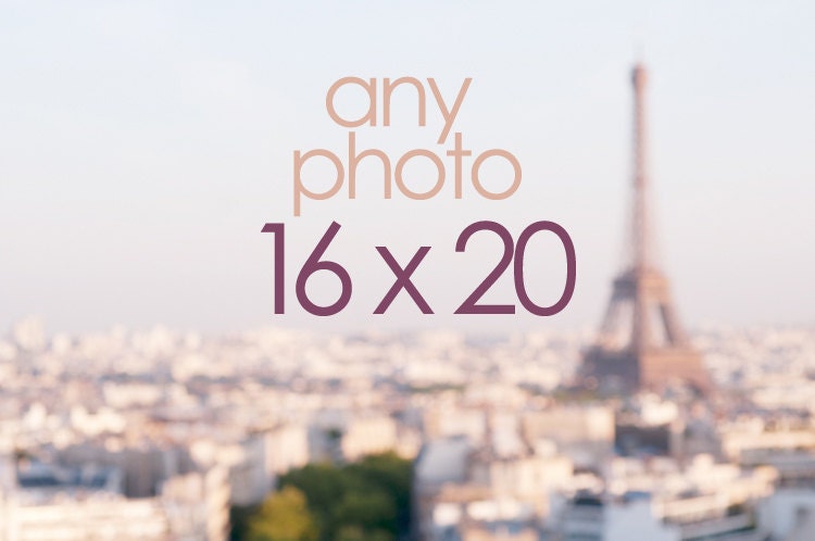 Any 16 x 20 Photograph, Wall Decor, Paris, France, Travel, Home Decor, Large Photo