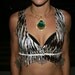 LARGE Tiger Lotus Vest with spiral shell buttons
