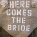Here Comes The Bride : Sweet Burlap Wedding Banner