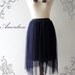 Im a Tulle SKIRT, sometimes a Mini DRESS - Gorgeous Dark Blue- Vintage Inspired Playful Tutu Long Skirt Mix and Match