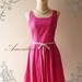 HOT SALE Amor Vintage Inspired Pink Petite Polka Dot Sleeveless Dress -Envy Me- Size XS-S -