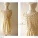 SALE.. Amor Vintage Inspired Whimsical Beige Cream Vintage Lace Cocktail Sleeveless Lace Mini Dress - Princess Closet- -Fit XS-S -